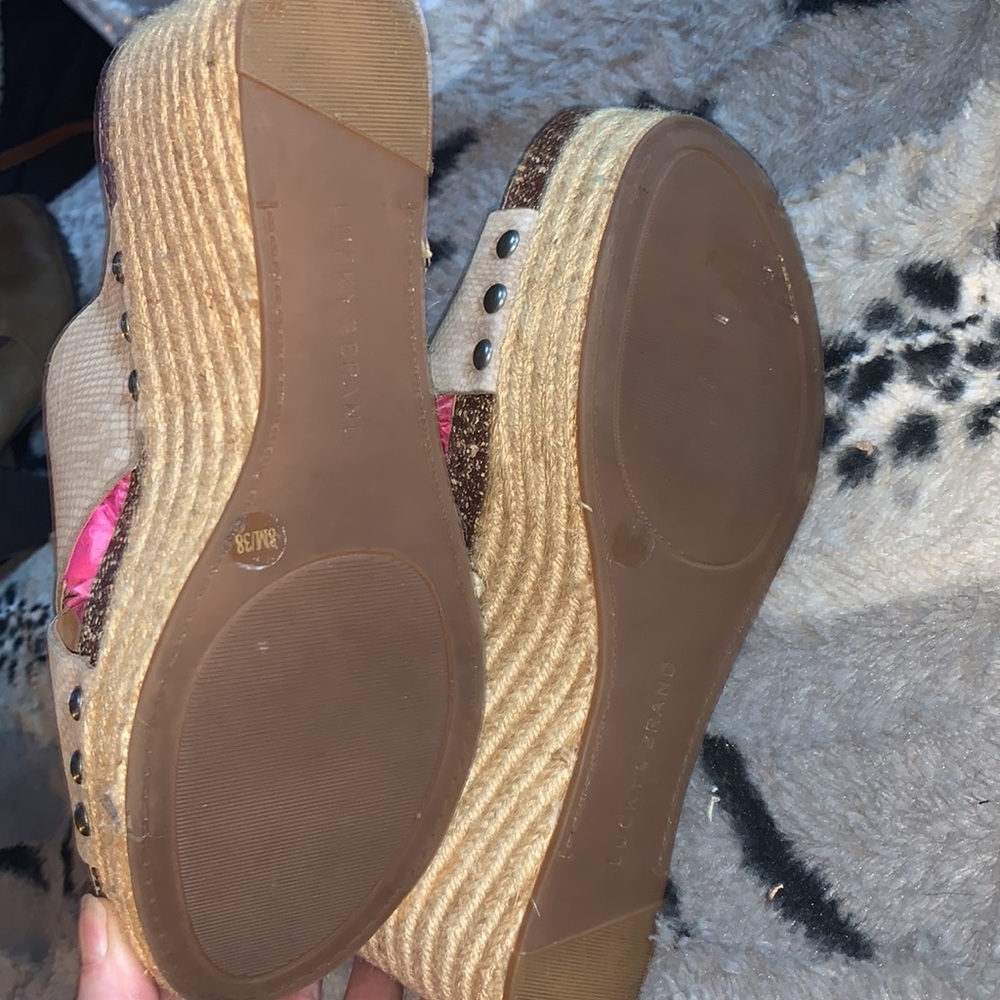 Lucky Brand Leather LK-Neeka Platform Wedge — 8 - Picture 12 of 15